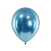 50 Ballons Métalliques Brillants Bleus