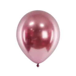 50 Ballons Métalliques Brillants Or Rose
