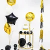 Ballon Étoile métallique Noir 48cm