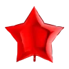Ballon Étoile Métallique Rouge 91cm