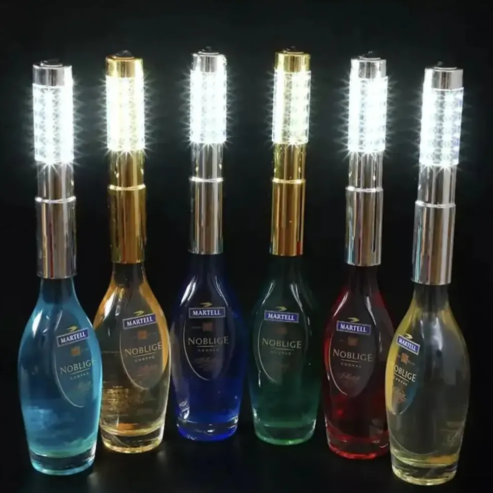 BATON LED BOUTEILLE V.I.P ARGENT