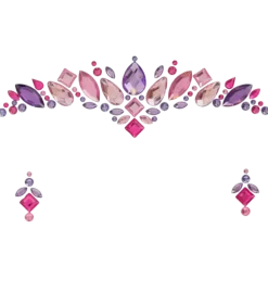 Bijoux Visage Princesse – Strass Carnaval Enfant