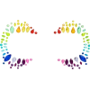 Bijoux Visage Reine de la Pride – Strass Arc-en-ciel