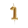 Bougie Chiffre 1 Dorée