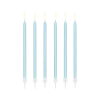 12 bougies anniversaire bleu claire (14cm)
