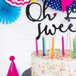6 bougies anniversaire mixtes (6cm)