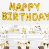12 bougies anniversaire or (12,5cm)