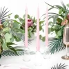 10 Bougies coniques en Rose Mat - 24cm