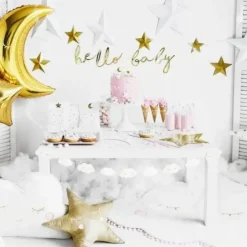 Bougies d'anniversaire "Little Star" Or (lot de 5)