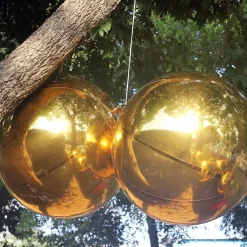 Boule Miroir Gonflable Dorée 60cm – Déco Réutilisable