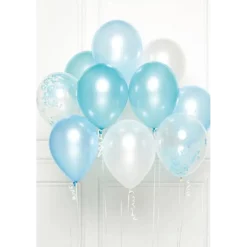 Bouquet de 10 ballons Thème Bleu