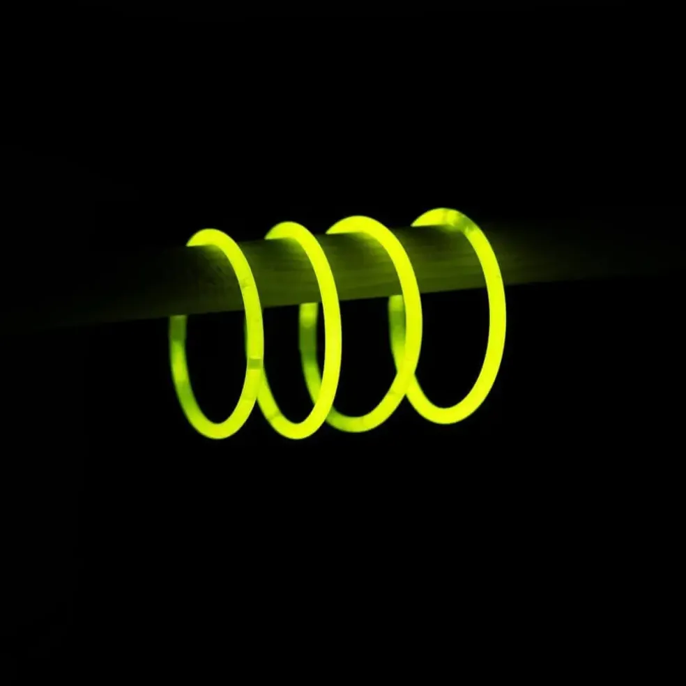 Bracelet Fluo Jaune - Lot de 100