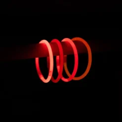 Bracelet Fluo Rouge - Lot de 100