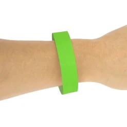 50 Bracelets d’Identification Papier Vert Indéchirable