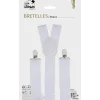 Bretelles Blanches – Accessoires Déguisement Adulte