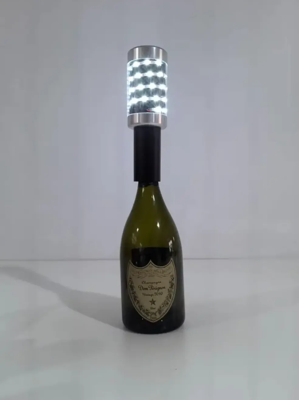 Bâton LED Bouteille "Grenade" Noir, 24 cm – Rechargeable