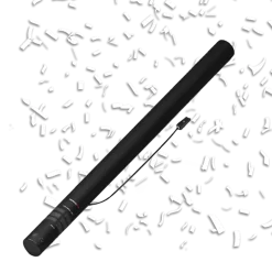 Canon à confettis électrique 80cm - Blanc