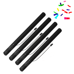 Canon à confettis électrique 80cm - Multicolore