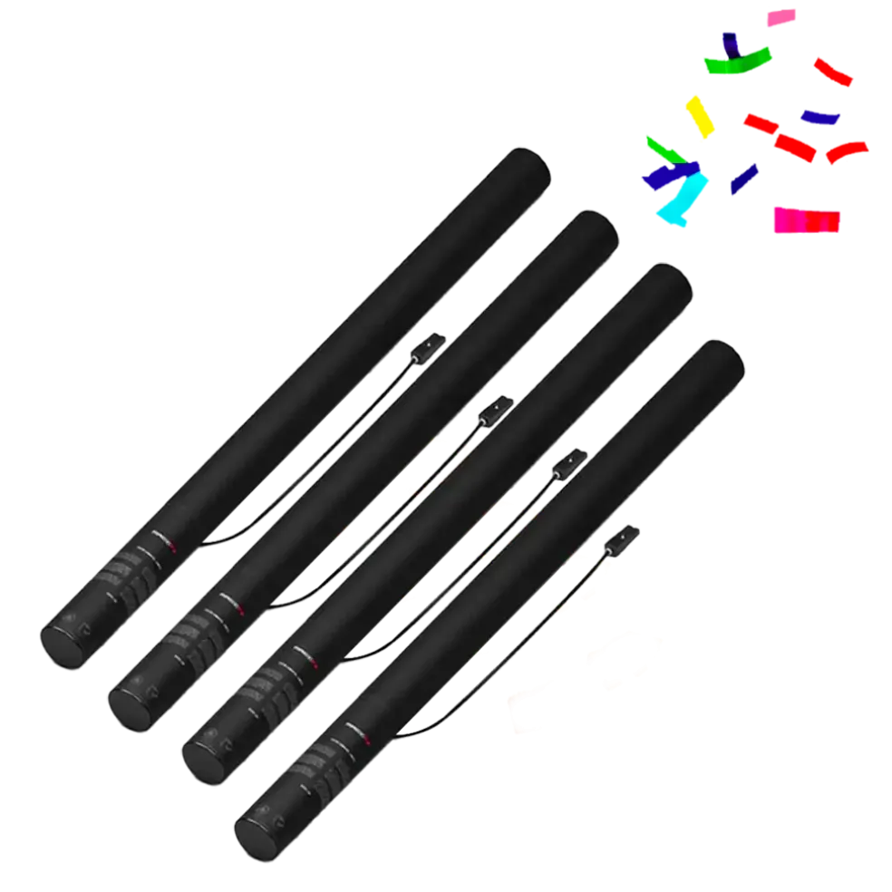 Canon à confettis électrique 80cm - Multicolore