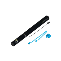 Canon à confettis électrique 40cm - Streamer Bleu