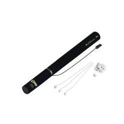 Canon à confettis électrique 40cm - Streamer Blanc