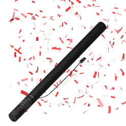 Canon à confettis électrique rouge 80 cm