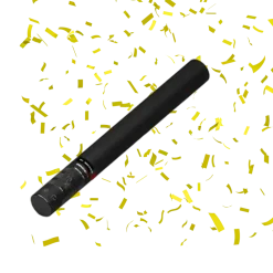 Canon à confettis manuel jaune 50 cm Magic FX