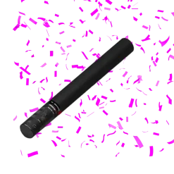 Canon à confettis manuel rose 50 cm Magic FX