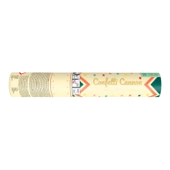 Canon à confettis - Étoiles multicolores - 20 cm