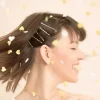 Canon main Confettis 35cm -Coeur Blanc/Or 100% BIODÉGRADABLE