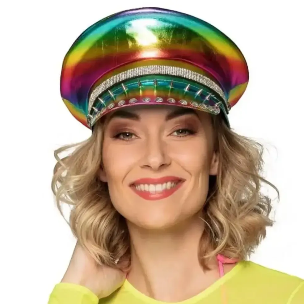 Casquette Arc-en-ciel avec Clous