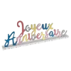 Centre de Table Joyeux Anniversaire "Kitty Party"
