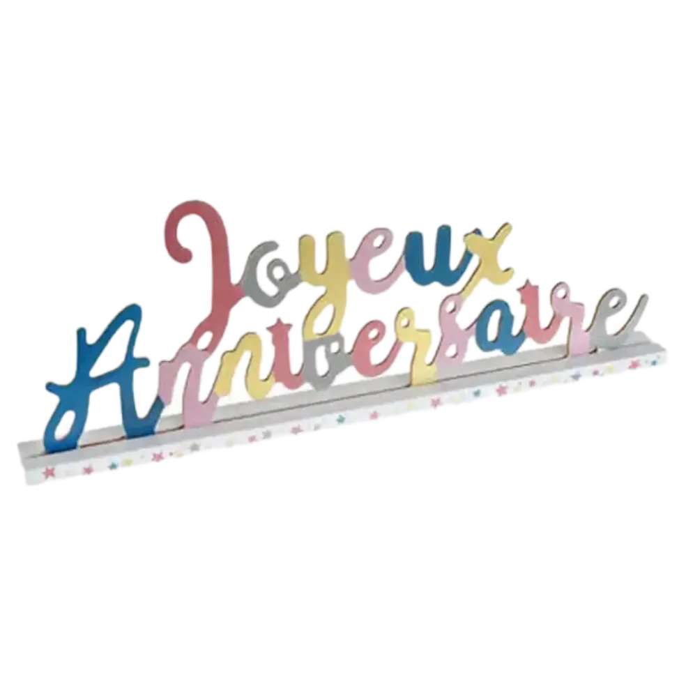 Centre de Table Joyeux Anniversaire "Kitty Party"