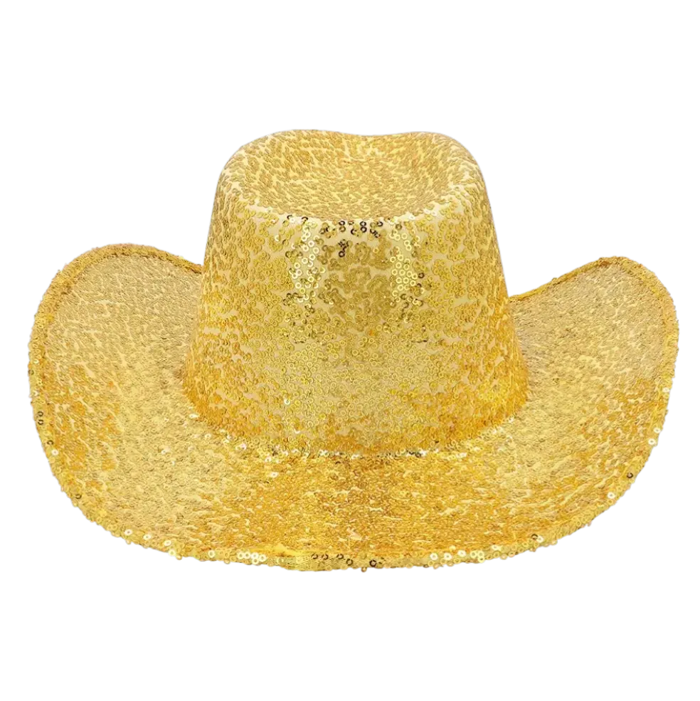 Chapeau Cowboy Rodeo Party Or – Chapeau Cowboy Paillettes Festival & Carnaval