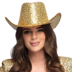 Chapeau Cowboy Rodeo Party Or – Chapeau Cowboy Paillettes Festival & Carnaval
