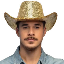 Chapeau Cowboy Rodeo Party Or – Chapeau Cowboy Paillettes Festival & Carnaval
