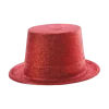 Chapeau Haut de Forme Paillette Rouge