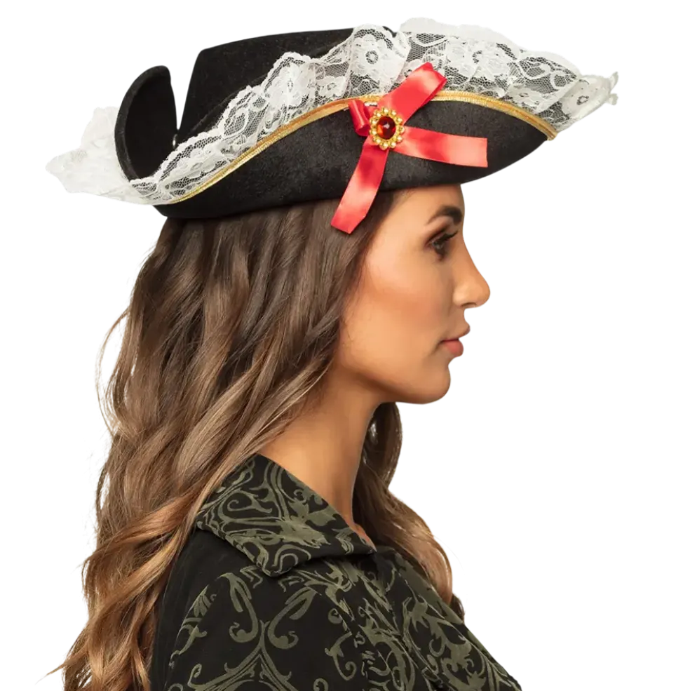 Chapeau Pirate Stacey Femme – Accessoire Déguisement Pirate Élégant