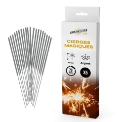 Cierges magiques pack de 5 (grand modèle)