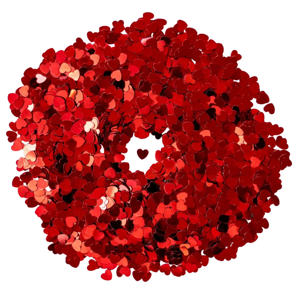 Confettis coeur rouge - 30gr