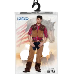 Costume Cowboy Homme Bruce 50/52 – Déguisement Western Adulte