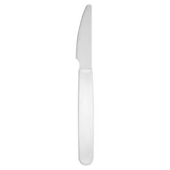 Couteau incassable PP Blanc - Lot de 6