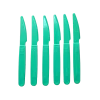 Couteau incassable PP Vert Pastel - Lot de 6