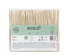 Couteaux en bois 16,5 cm – lot de 100 couverts jetables pour réception et événement