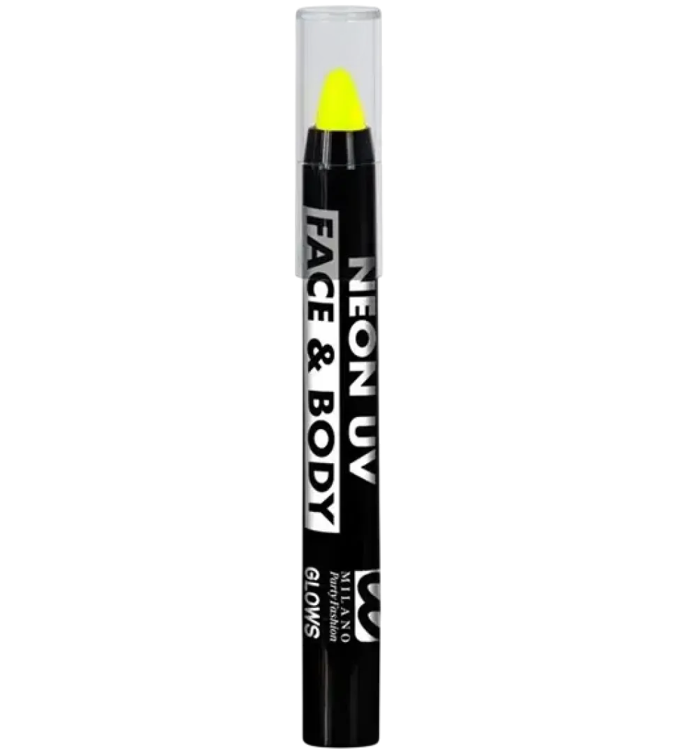 Crayon Maquillage à l’Eau Jaune Fluo 3,5 ml – Aqua Make Up Visage & Corps