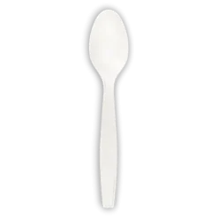 Cuillère Blanche jetable en Amidon de Maïs (Lot de 6)