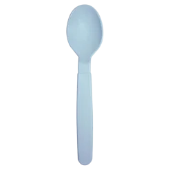 Cuillère incassable PP Bleu Pastel - Lot de 6