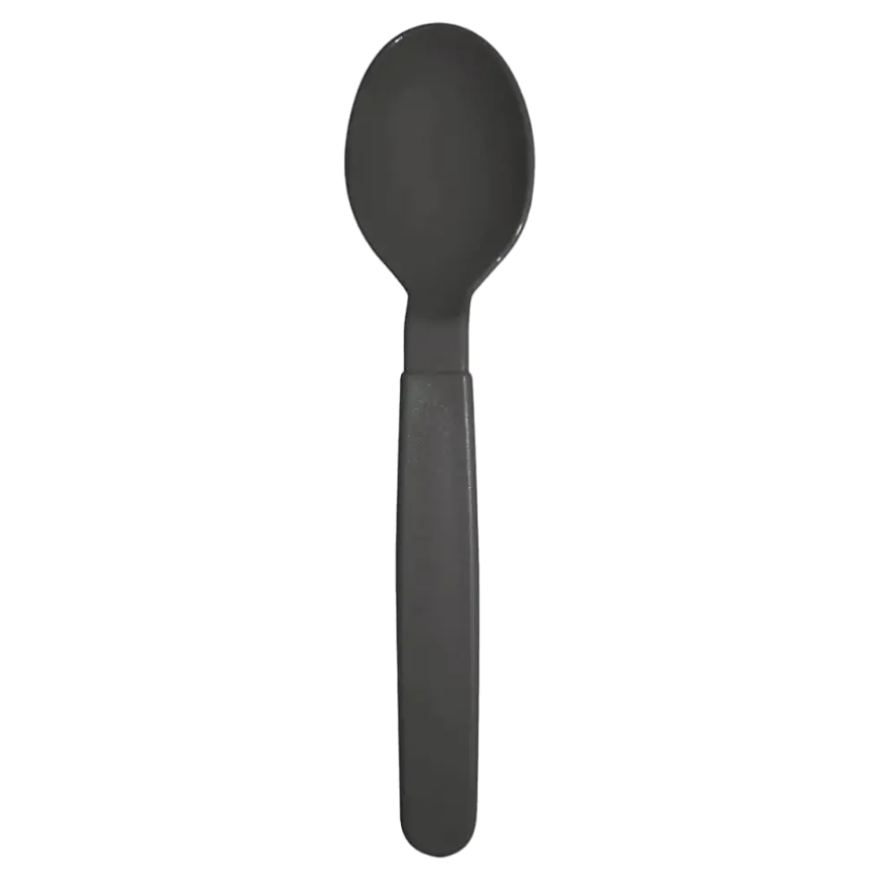 Cuillère incassable PP Gris Anthracite - Lot de 6