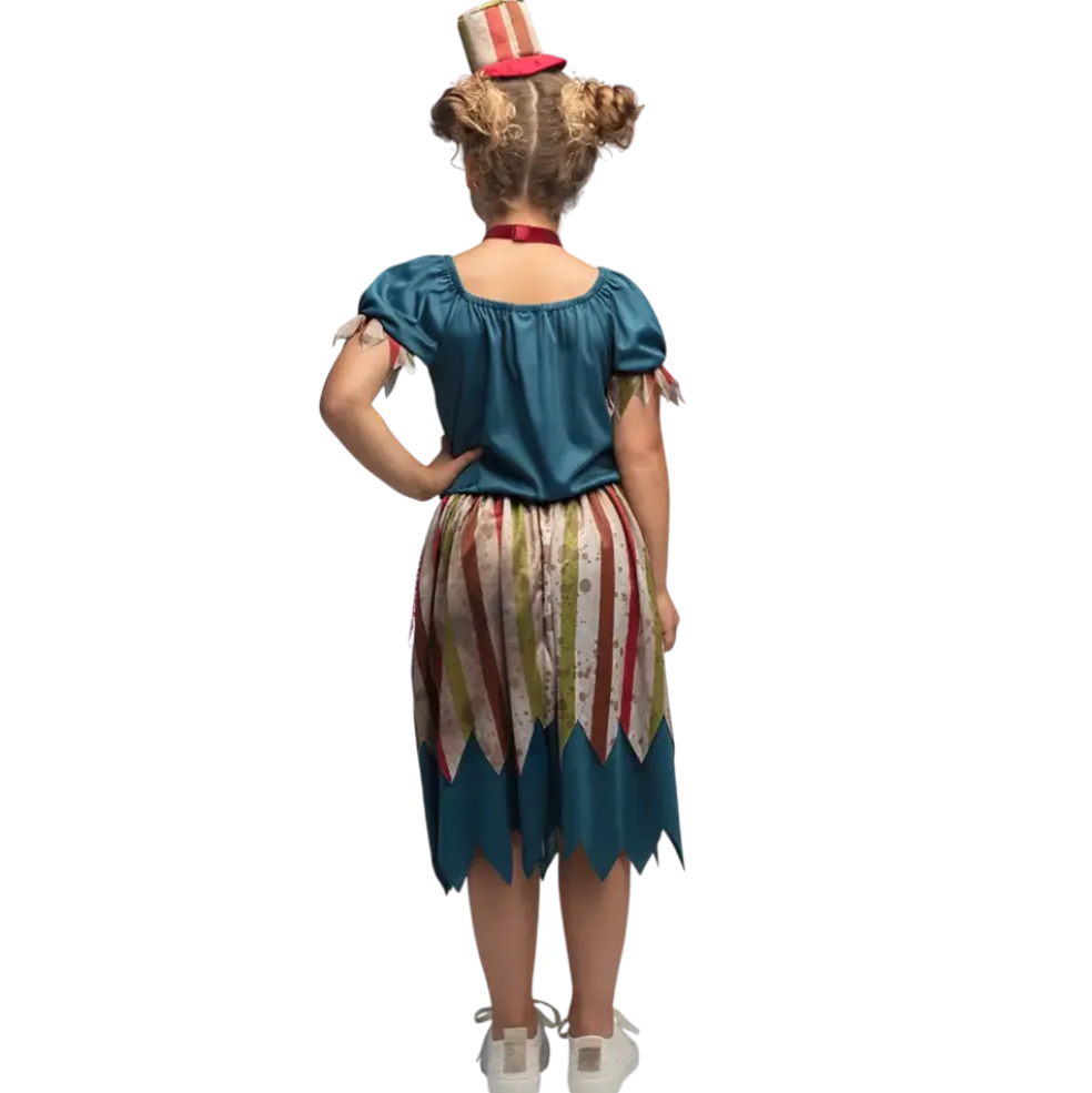 Déguisement Clown Maléfique Fille 4-6 Ans – Costume Horreur Halloween