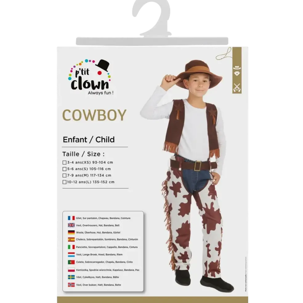 Déguisement Cowboy Enfant 5-6 Ans – Costume Cowboy Garçon